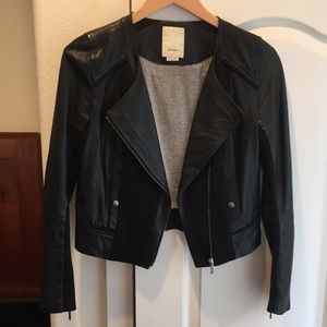 Anthropologie Leather Moto jacket
